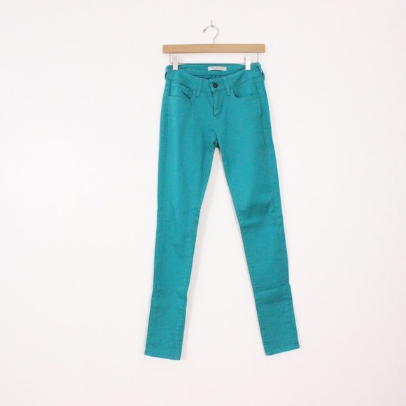 *Mavi Jeans Co Turquoise Alexa Mid Rise Skinny Jeans - Picture 3 of 8